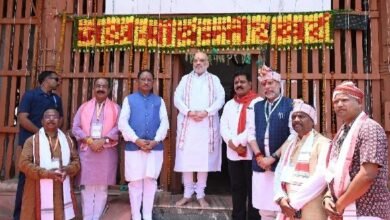 गृह मंत्री अमित शाह ने मुख्यमंत्री साय के साथ मां दंतेश्वरी की पूजा-अर्चना की