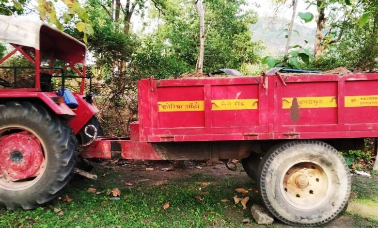 कोयला के अवैध परिवहन के मामले में ट्रैक्टर जब्त