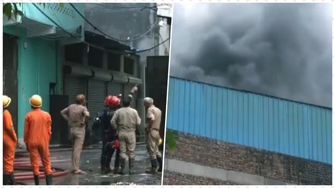 प्लास्टिक फैक्टरी में लगी आग, 4 शव बरामद