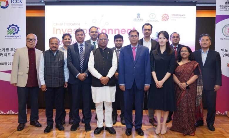 सियोल में मुख्यमंत्री श्री विष्णु देव साय और ATCA प्रतिनिधिमंडल की महत्वपूर्ण भेंट, छत्तीसगढ़ में निवेश की संभावनाओं पर हुई चर्चा