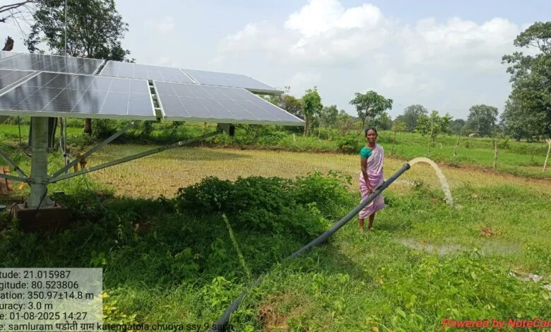 विष्णु के सुशासन में किसानों को मिल रहा सौर सुजला योजना का लाभ