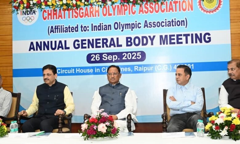 मुख्यमंत्री श्री साय ने की बड़ी घोषणा – छत्तीसगढ़ से ओलंपिक में भाग लेने वाले प्रतिभागियों को मिलेगा 21 लाख रुपये की प्रोत्साहन राशि
