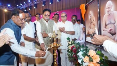 मैत्री महोत्सव में शामिल हुए मुख्यमंत्री:उत्कृष्ट कार्य करने वालों को किया सम्मानित, आचार्य विद्यासागर कल्याण सेवा संस्था के लोगो का किया विमोचन