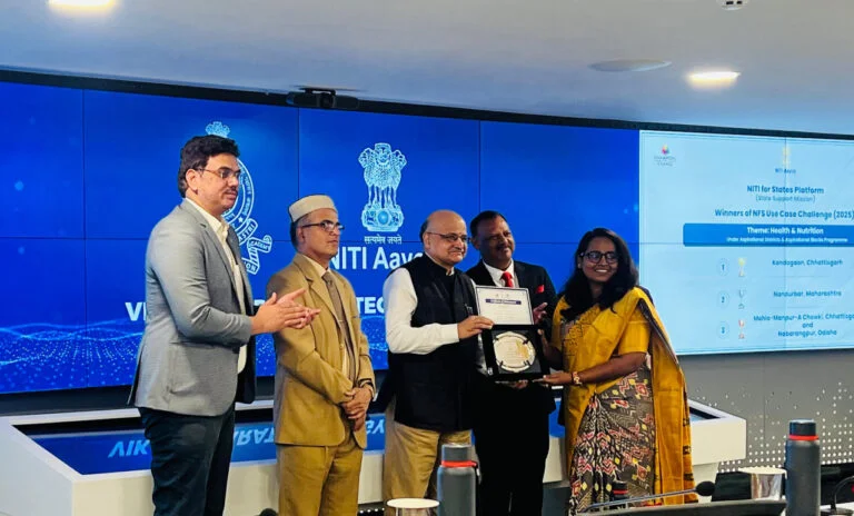 कुपोषण प्रबंधन में नवाचार का राष्ट्रीय सम्मान : मोहला–मानपुर–अंबागढ़ चौकी जिला देश में तीसरे स्थान पर