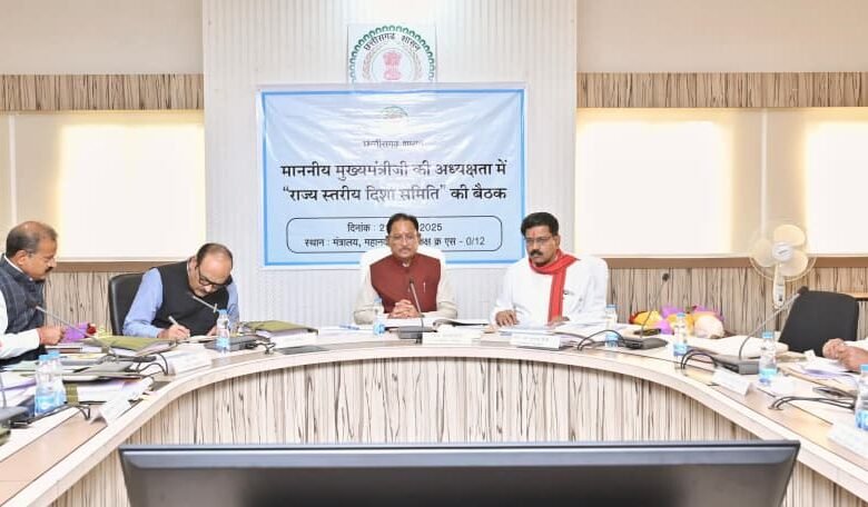 मुख्यमंत्री श्री विष्णु देव साय की अध्यक्षता में राज्य स्तरीय दिशा समिति की बैठक संपन्न