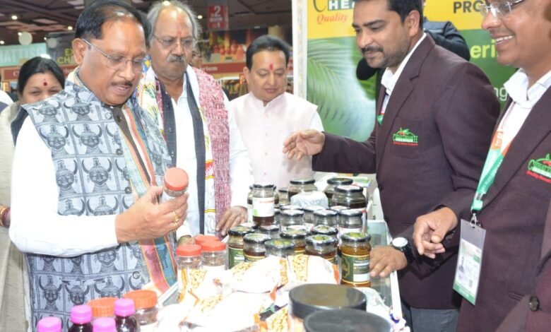 अंतरराष्ट्रीय व्यापार मेले में  मुख्यमंत्री श्री विष्णुदेव साय ने छत्तीसगढ़ पेवेलियन का किया अवलोकन