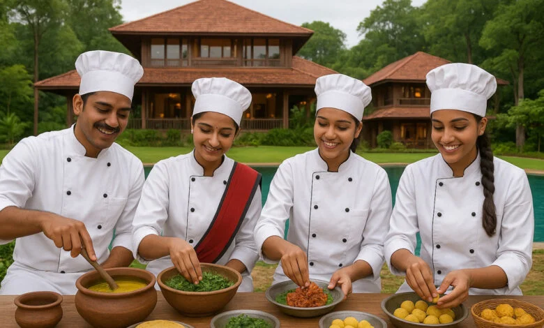 दंडामी लक्जरी रिसॉर्ट चित्रकोट बस्तर में पारंपरिक छत्तीसगढ़ी एवं जनजातीय व्यंजन प्रतियोगिता का आयोजन