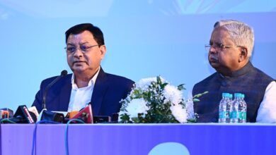 मंत्री लखन लाल देवांगन की पत्रकार वार्ता